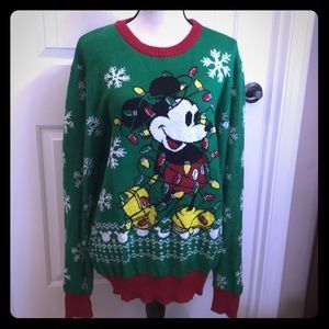 New Mickey Disney Xmas,xl,xxl lightweight sweater